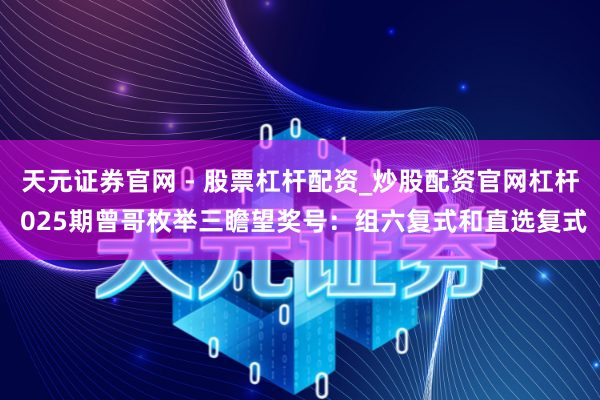 天元证券官网 - 股票杠杆配资_炒股配资官网杠杆 025期曾哥枚举三瞻望奖号：组六复式和直选复式